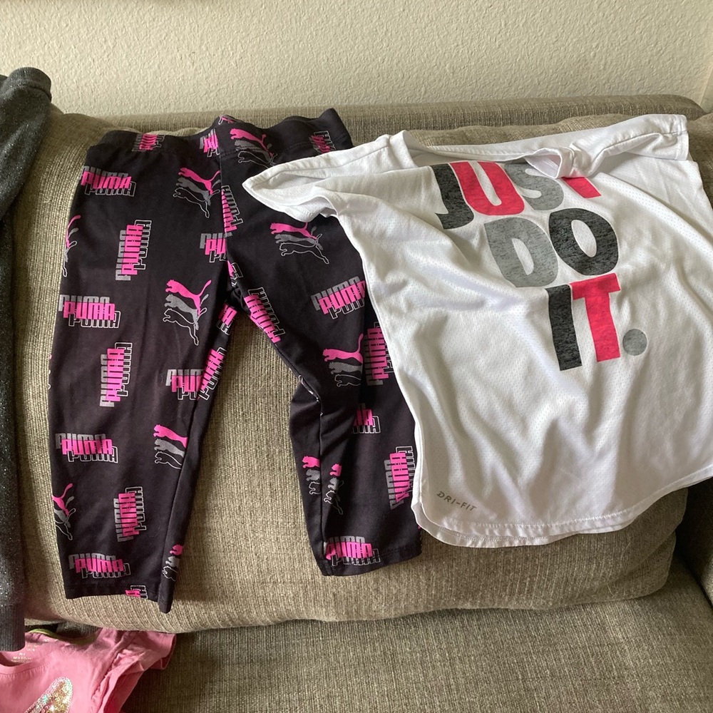 Puma/Nike leggings and shirt